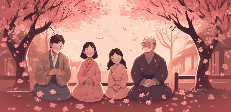 粉色唯美温馨母亲节手绘效果背景图,插画/手绘图,插画/手绘图库,插画/手绘图下载,插画/手绘